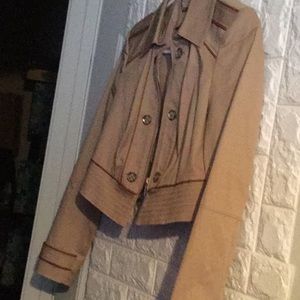 Black and white short jacket